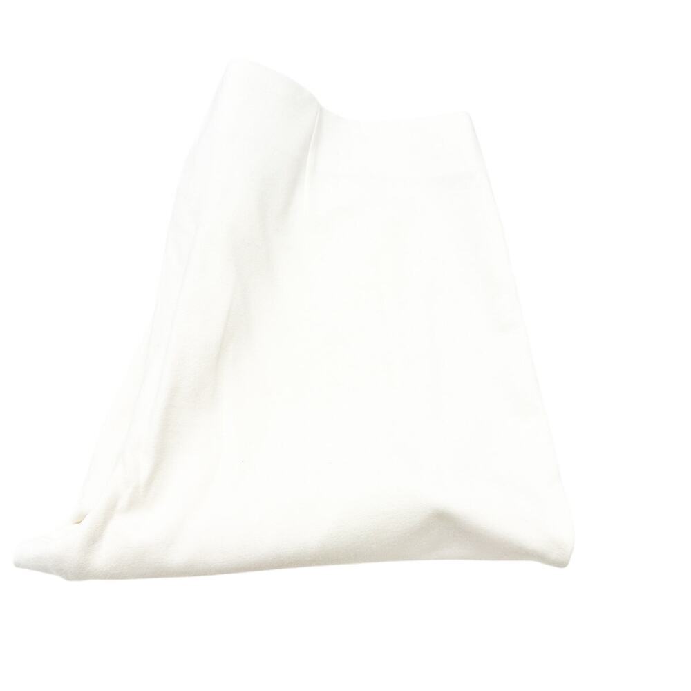 Chico's Slimming Basic Cream White Cropped Straight Leg Pant Size 3 Mint